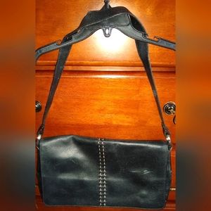 FRANCESCO BIASIA Black Leather Purse